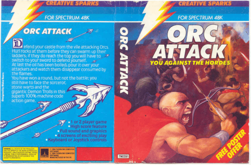 Orc Attack box art for ZX Spectrum